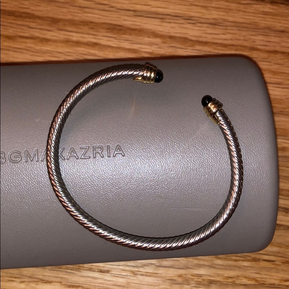 Black and Silver Cuff Bracelet